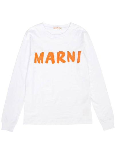 Logo Long Sleeve T-Shirt White - MARNI - BALAAN 2