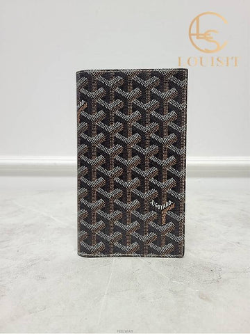 Used luxury goods Lewis It Black tan bifold long wallet - GOYARD - BALAAN 1