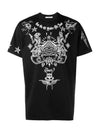 Tattoo Print Cotton Short Sleeve T-Shirt Black - GIVENCHY - BALAAN 2