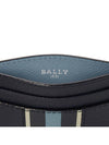 bar Leather Business Card Holder Midnight Blue Light Blue - BALLY - BALAAN 7