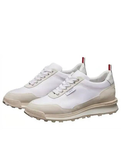 Eco Nylon Alumni Low Top Sneakers White - THOM BROWNE - BALAAN 2