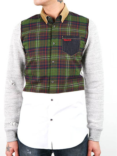 S71DL0542 S36275 010 Knit Check Mix Shirt - DSQUARED2 - BALAAN 2