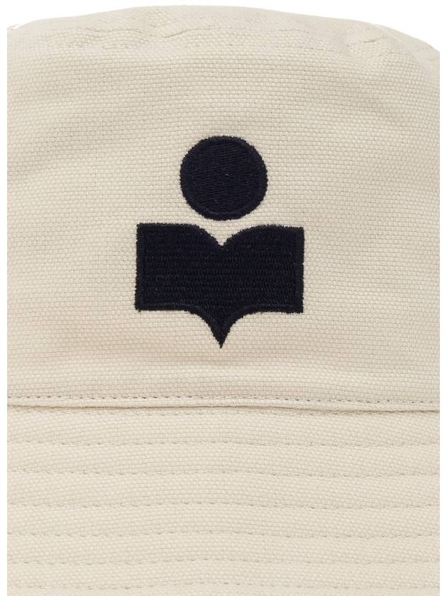 Isabel Marant Bucket Hat With Logo, Women's, Cream - ISABEL MARANT - BALAAN 4