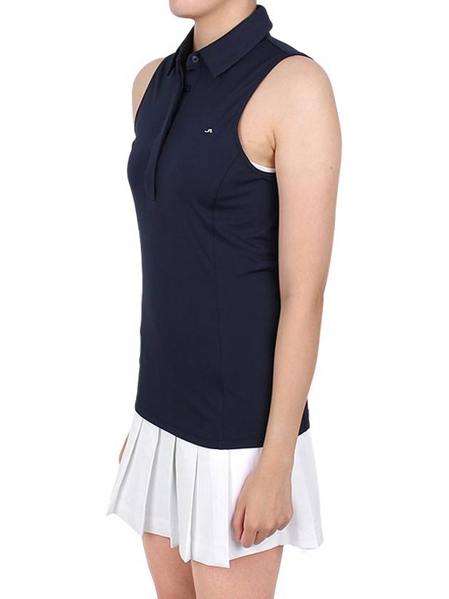 Women's Dena Polo Sleeveless Navy - J.LINDEBERG - BALAAN 5