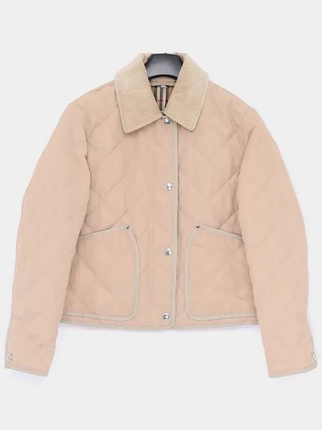 quilted classic collar jacket 8096026 - BURBERRY - BALAAN 4