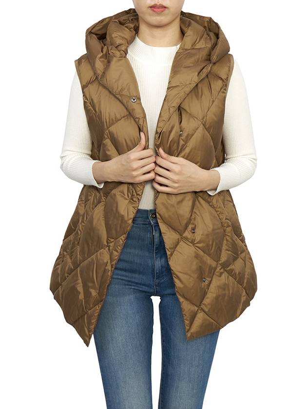 Frutto Padded Vest Brown - MAX MARA - BALAAN 5