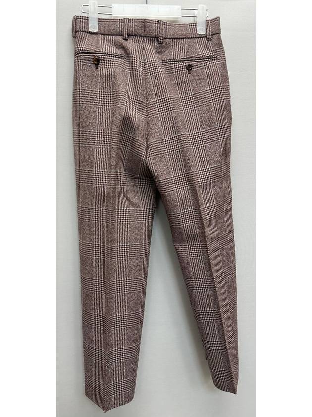 Men s Vintage Check Tweed Wool Pants - GUCCI - BALAAN 6