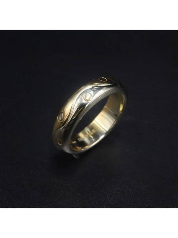 Women s Bvlgari 18K yellow white gold Onda ring Korea No 9 gt Gangbuk used luxury goods - BVLGARI - BALAAN 1