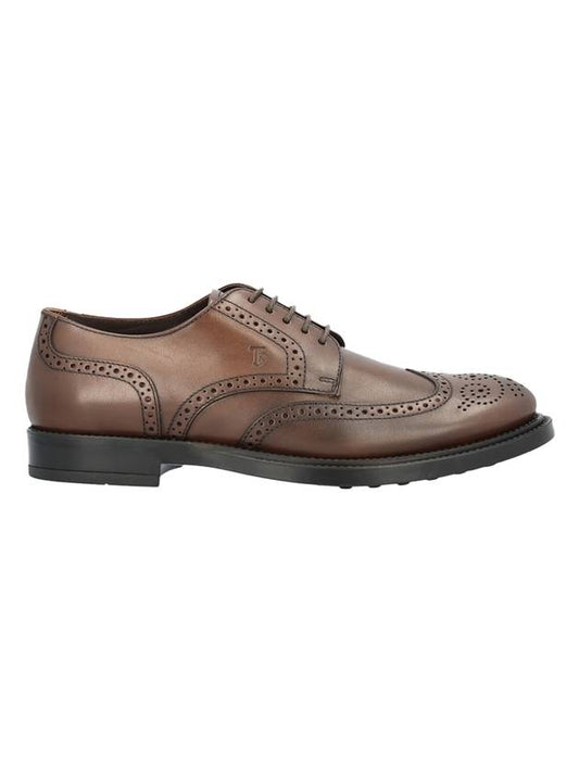 Leather Lace-Up Derby Brown - TOD'S - BALAAN 1