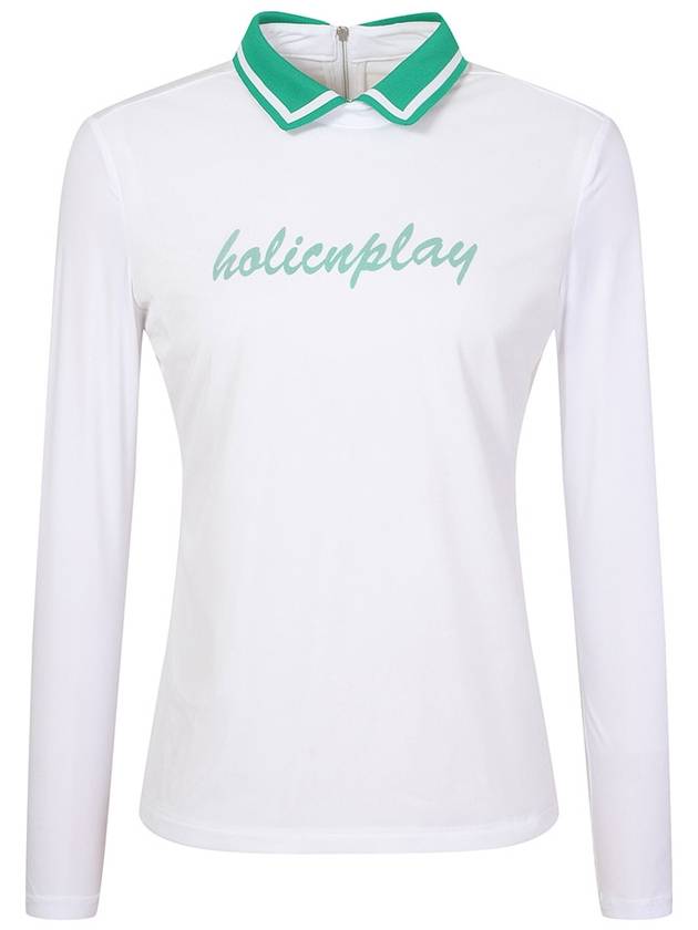 logo point sleeves cool color combination t-shirtHE1WTS006 - HOLIC&PLAY - BALAAN 3