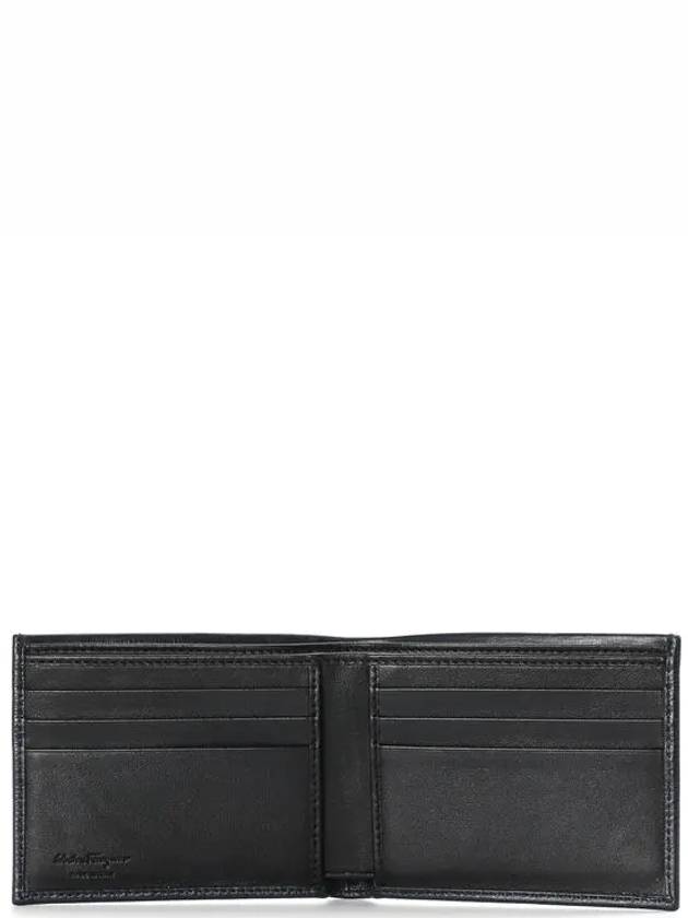 Gancini Half Wallet Navy - SALVATORE FERRAGAMO - BALAAN 5