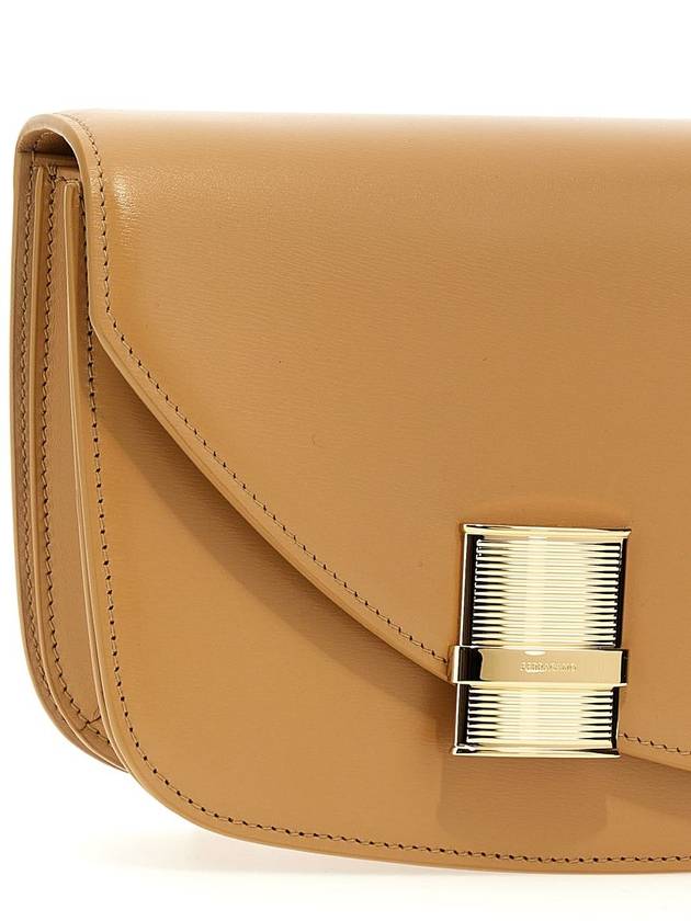 Salvatore Fiama Cross Bag Light Camel - SALVATORE FERRAGAMO - BALAAN 4