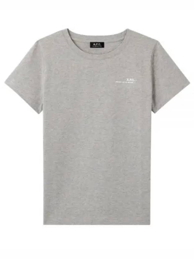 Item Logo Crew Neck Short Sleeve T-Shirt Grey - A.P.C. - BALAAN 2