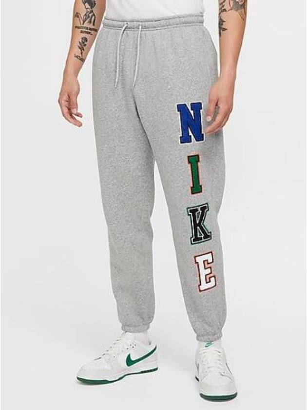 Sportswear Club Fleece Cuff Track Pants Dark Grey Heather - NIKE - BALAAN 2