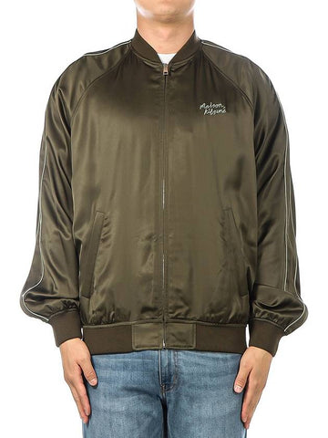 Men s Jacket MM02111WF0023 DARK KHAKI - MAISON KITSUNE - BALAAN 1