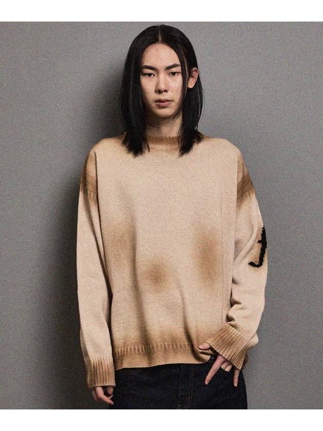 Vintage Washed Eprogo Round Pullover Beige - FFEFF STUDIO - BALAAN 2