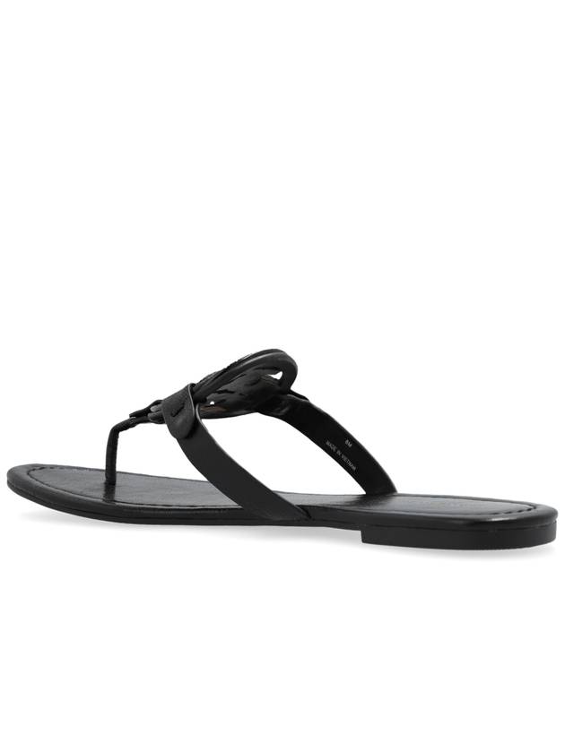 Tory Burch Leather Slides, Women's, Black - TORY BURCH - BALAAN 5