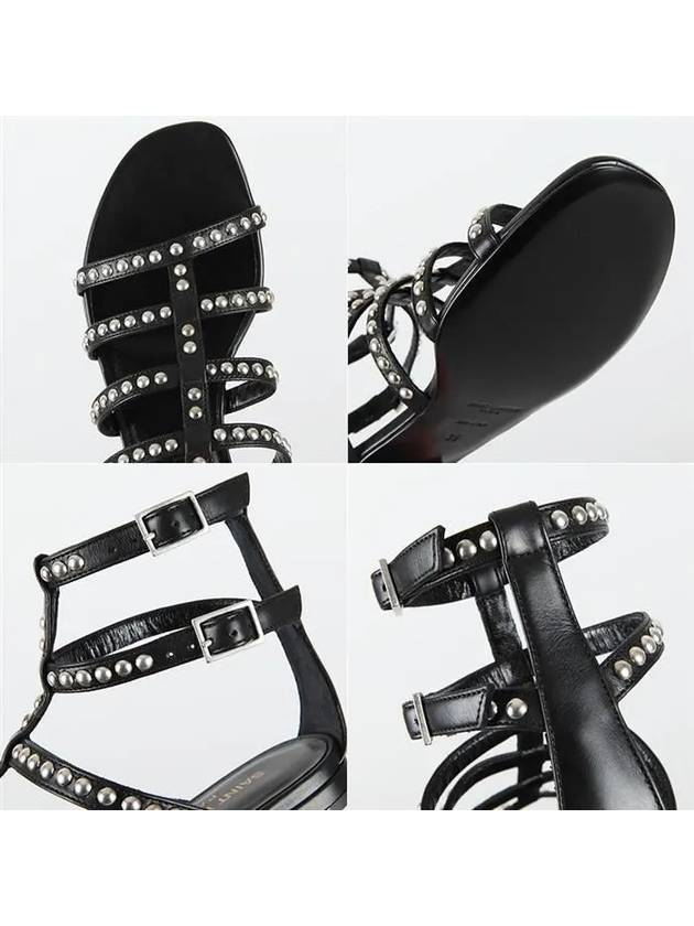 studded multistrap sandals 375354 CYU00 1000 - SAINT LAURENT - BALAAN 8