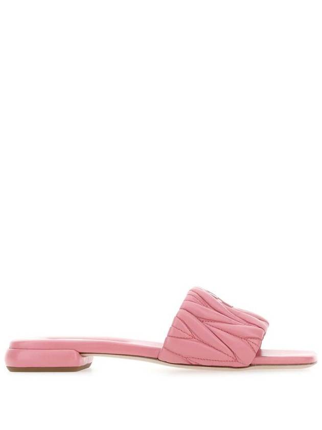 Materasse Nappa Leather Slippers Begonia Pink - MIU MIU - BALAAN 2