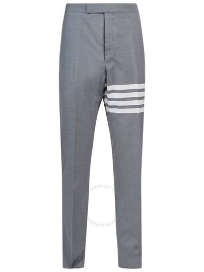 Diagonal Plain Weave Classic Wool Slacks Medium Grey - THOM BROWNE - BALAAN 2