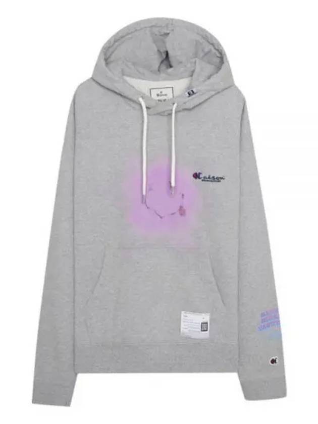 Graphic Print Hoodie Grey - MIHARA YASUHIRO - BALAAN 2