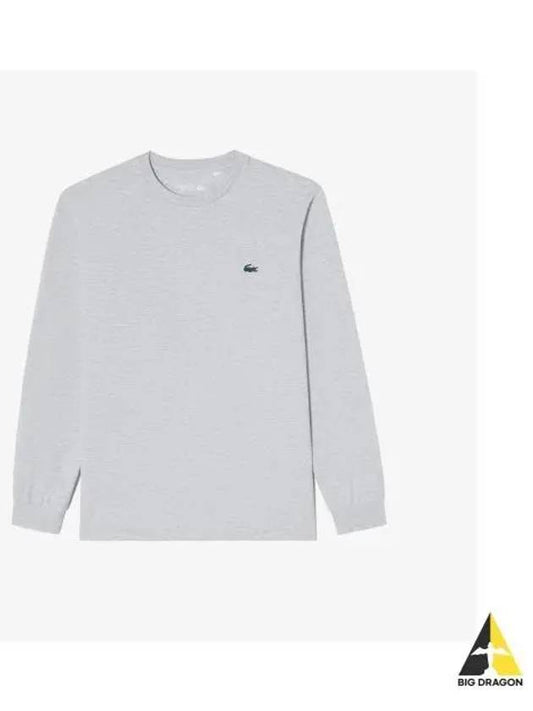 Men s basic training t shirt melange gray - LACOSTE - BALAAN 1