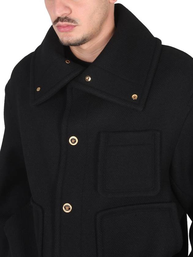 Medusa Wool Blouson Jacket Black - VERSACE - BALAAN 5