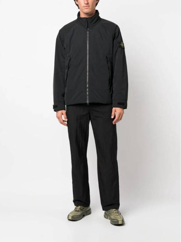 Micro Twill Pure Insulation Technology Primaloft Jacket Black - STONE ISLAND - BALAAN 3