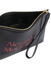 Logo Print Zipper Clutch Black 633063 - ALEXANDER MCQUEEN - BALAAN 2