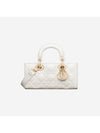 Lady D Joy Patent Cannage Small Calfskin Tote Bag Latte - DIOR - BALAAN 1