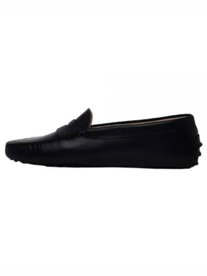 Women's Gommino Leather Driving Shoes Black - TOD'S - BALAAN 2