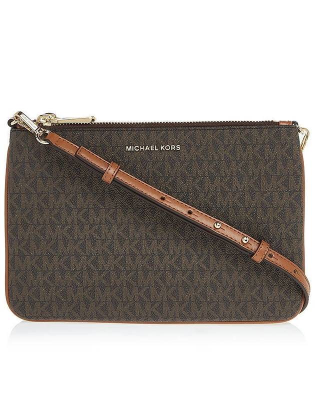 Monogram Print Cross Bag Brown - MICHAEL KORS - BALAAN 2