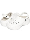 Classic Platform Lined Clog Women White 207938 100 - CROCS - BALAAN 6