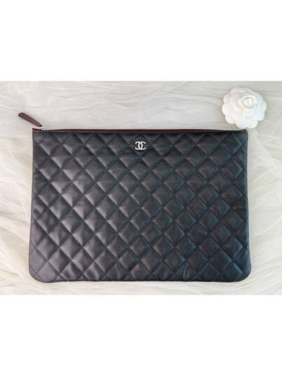 Classic Clutch Large Black Caviar Silver Plated AP4022 Y33351 C3906 - CHANEL - BALAAN 2