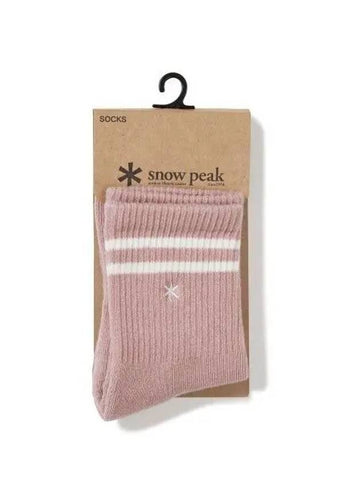 Astarisk Crew Socks Pink S23SUFSO80 - SNOW PEAK - BALAAN 1