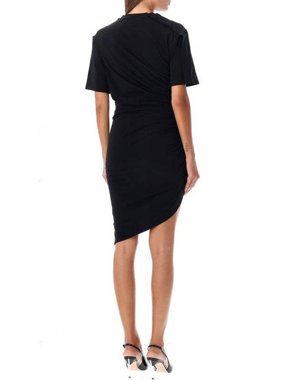 Mugler Ruched Cotton Mini Dress - MUGLER - BALAAN 2