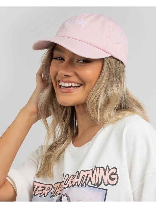 Stock Low Pro Ball Cap Cloud Pink - STUSSY - BALAAN 3