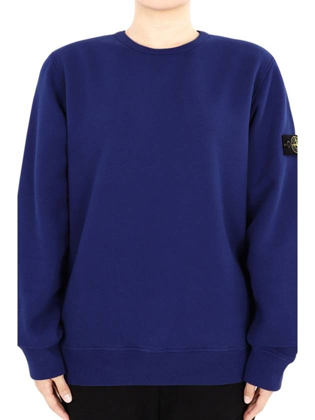 24Fw Kids Stone Island Knit Sweatshirt 811661320 V0022 Blue - STONE ISLAND - BALAAN 3