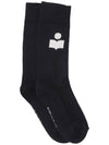 Siloqui Logo Socks Black - ISABEL MARANT - BALAAN 1