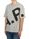 Cory All Over Logo Short Sleeve T-Shirt Grey - A.P.C. - BALAAN 4