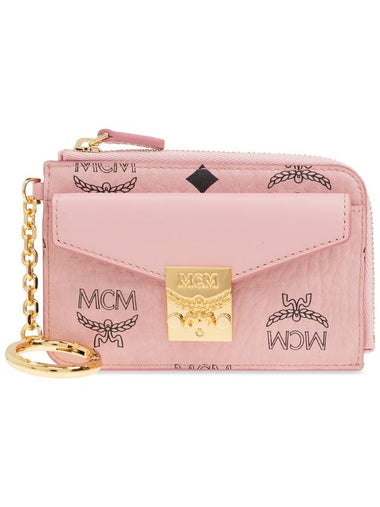 MCM Wallet With Keychain, Women's, Pink - MCM - BALAAN 1