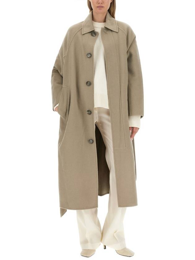 Belt Single Coat Beige - AMI - BALAAN 3