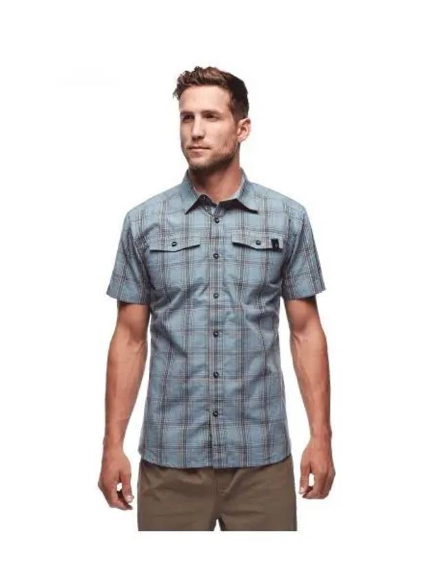 BLACK DIAMOND Benchmark SS Shirt MENS NAMAP753003 - BLACK & BROWN - BALAAN 1