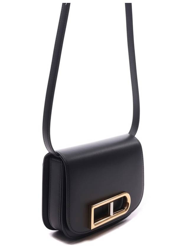 Lingot Small Olen Calf Leather Cross Bag Black - DELVAUX - BALAAN 4