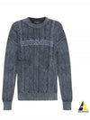 Embroidery Logo Knit Top Grey - VERSACE - BALAAN 2