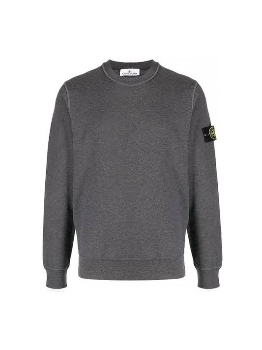 Compass Patch Crew Neck Sweatshirt Grey - STONE ISLAND - BALAAN 2