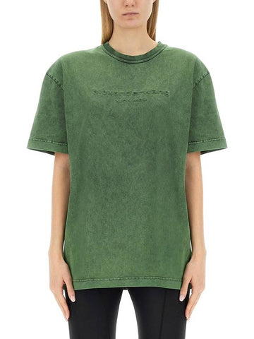 T-SHIRT WITH LOGO - ALEXANDER WANG - BALAAN 1