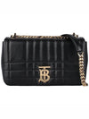 Lola Quilted Lambskin Small Shoulder Bag Black - BURBERRY - BALAAN 3