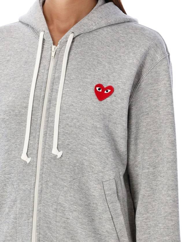 Red heart zipped hoodie - COMME DES GARCONS PLAY - BALAAN 3