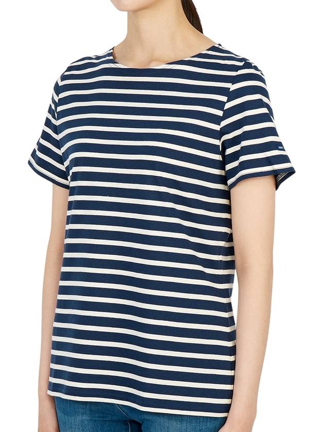 Ethril Stripe 8414 51 Women's Short Sleeve TShirt - SAINT JAMES - BALAAN 2